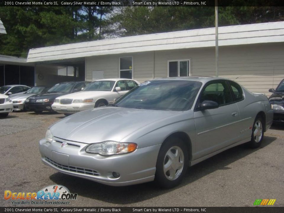 2001 Chevrolet Monte Carlo SS Galaxy Silver Metallic / Ebony Black Photo #6