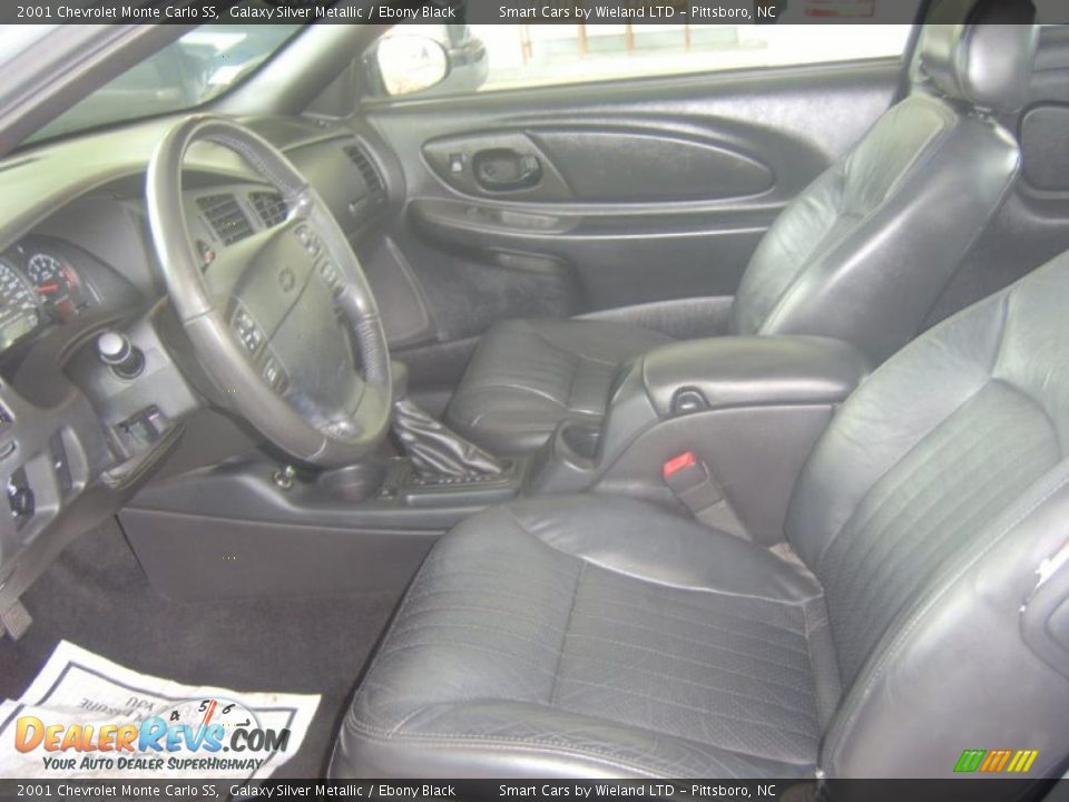 2001 Chevrolet Monte Carlo SS Galaxy Silver Metallic / Ebony Black Photo #10