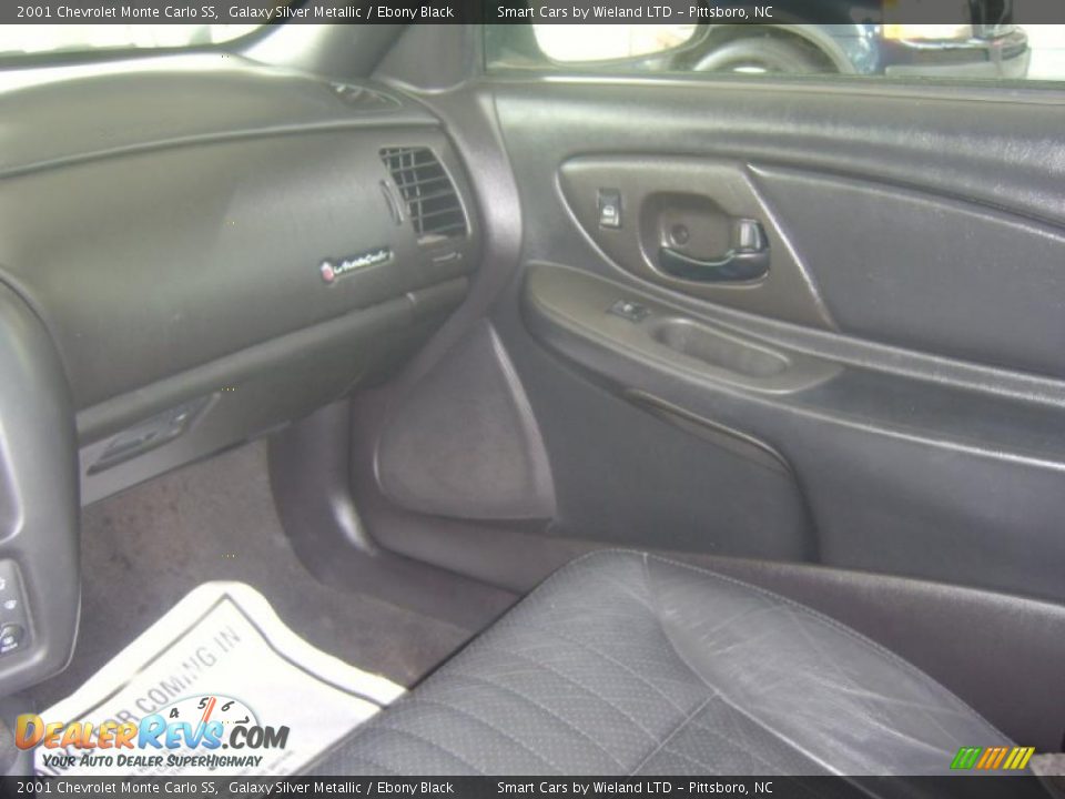 2001 Chevrolet Monte Carlo SS Galaxy Silver Metallic / Ebony Black Photo #11