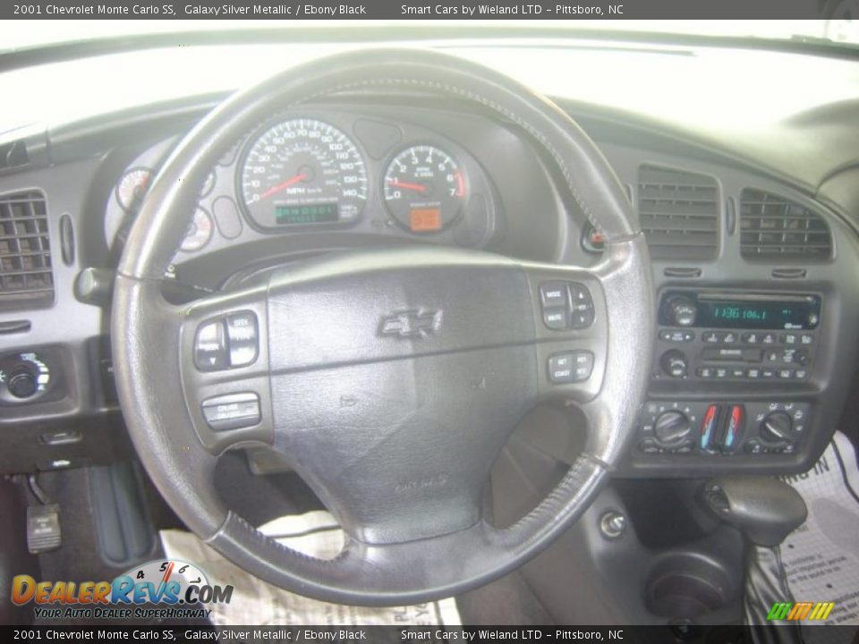 2001 Chevrolet Monte Carlo SS Galaxy Silver Metallic / Ebony Black Photo #13