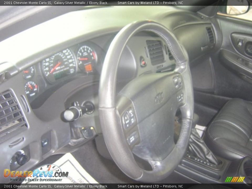 2001 Chevrolet Monte Carlo SS Galaxy Silver Metallic / Ebony Black Photo #14