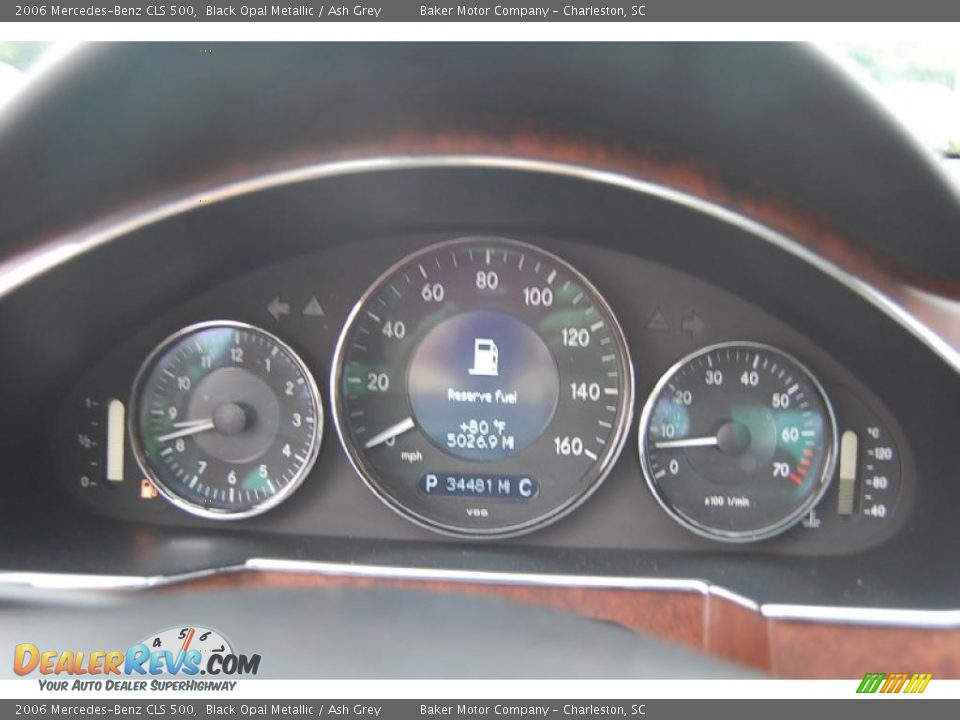 2006 Mercedes-Benz CLS 500 Black Opal Metallic / Ash Grey Photo #23