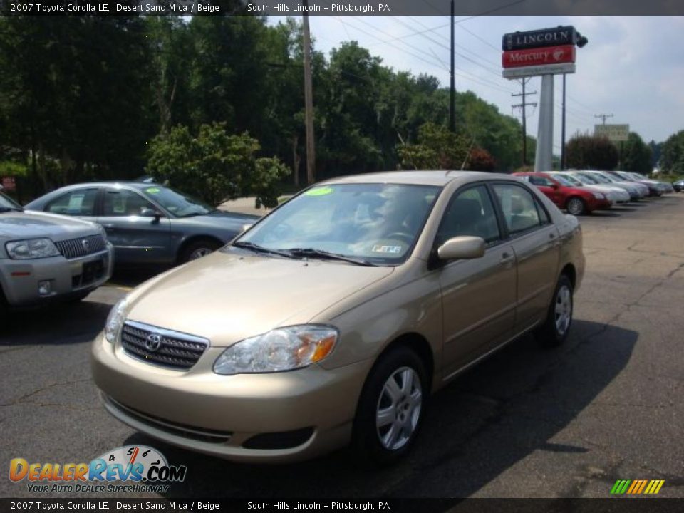2007 Toyota Corolla LE Desert Sand Mica / Beige Photo #1