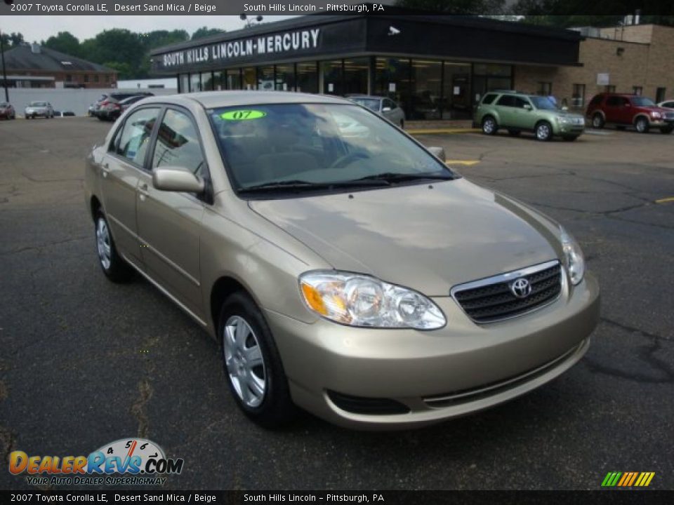 2007 Toyota Corolla LE Desert Sand Mica / Beige Photo #5