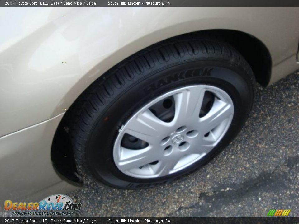 2007 Toyota Corolla LE Desert Sand Mica / Beige Photo #7