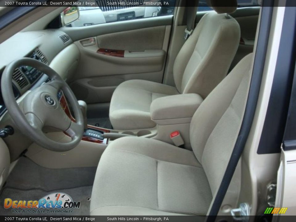 2007 Toyota Corolla LE Desert Sand Mica / Beige Photo #8