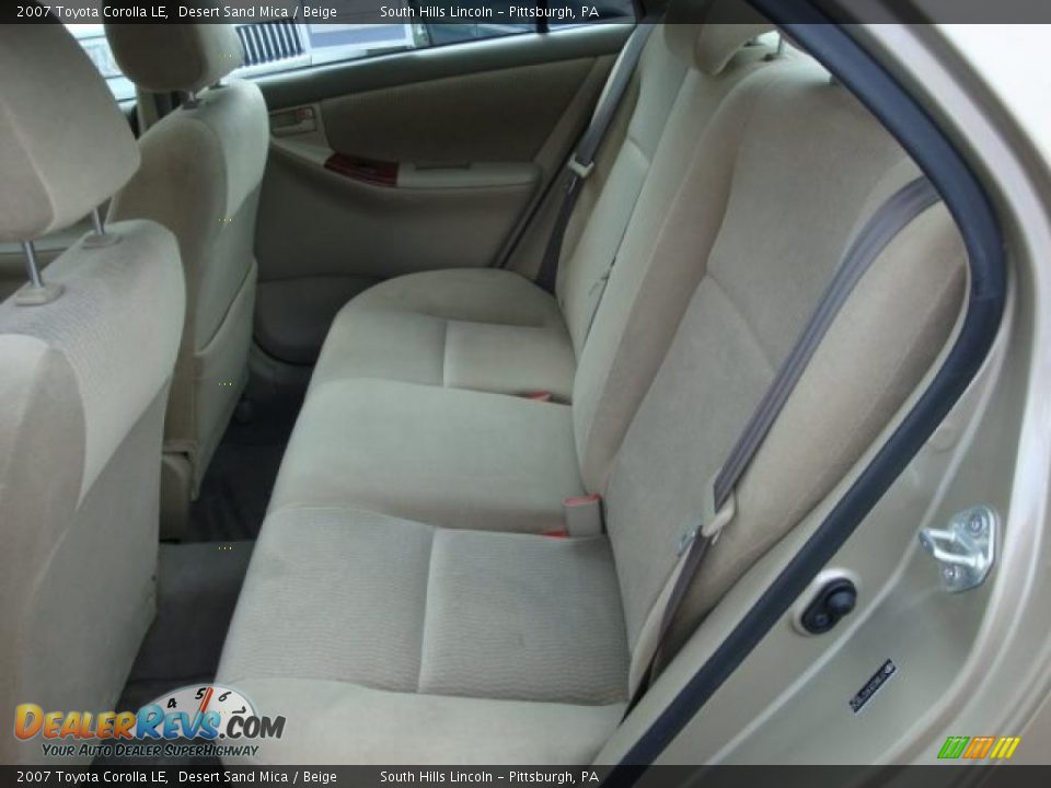 2007 Toyota Corolla LE Desert Sand Mica / Beige Photo #9
