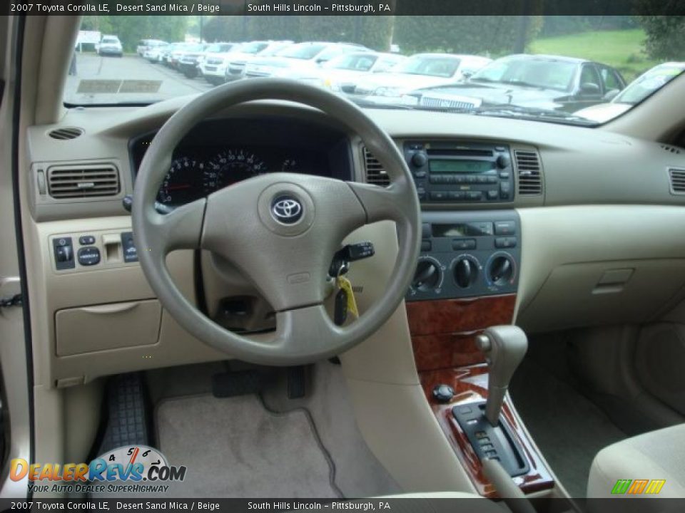 2007 Toyota Corolla LE Desert Sand Mica / Beige Photo #10