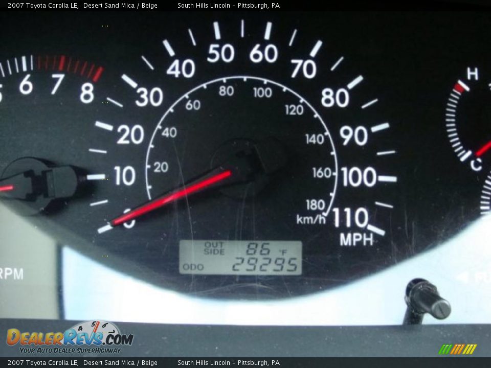 2007 Toyota Corolla LE Desert Sand Mica / Beige Photo #15