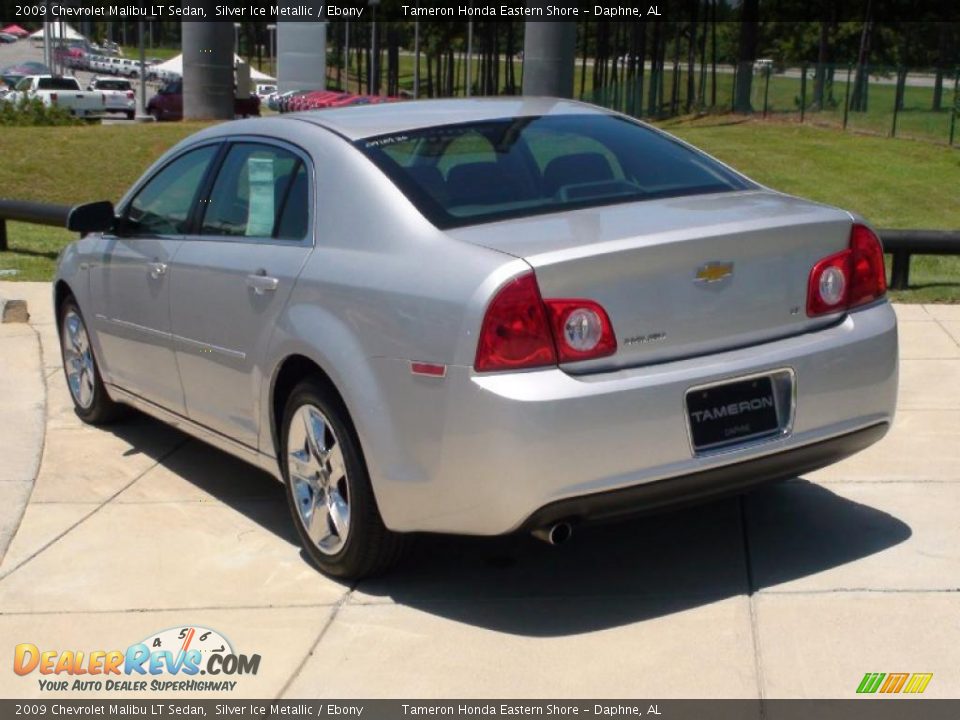2009 Chevrolet Malibu LT Sedan Silver Ice Metallic / Ebony Photo #8