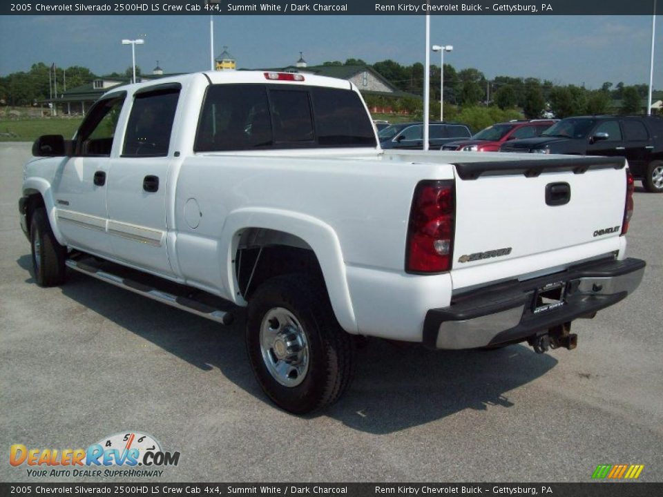 2005 Chevrolet Silverado 2500HD LS Crew Cab 4x4 Summit White / Dark Charcoal Photo #2