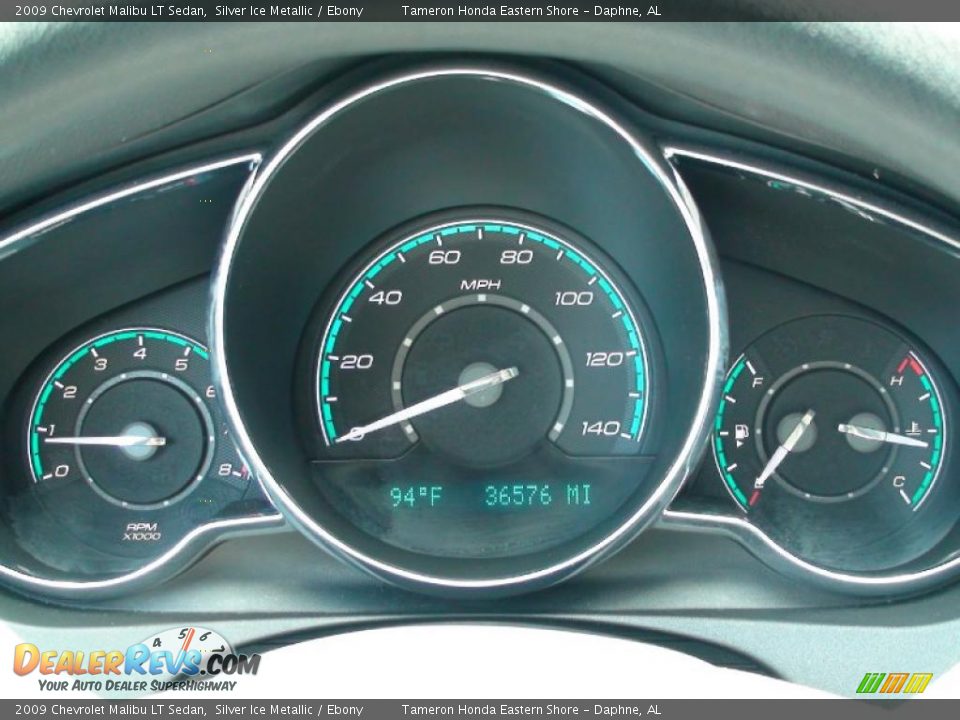 2009 Chevrolet Malibu LT Sedan Silver Ice Metallic / Ebony Photo #21
