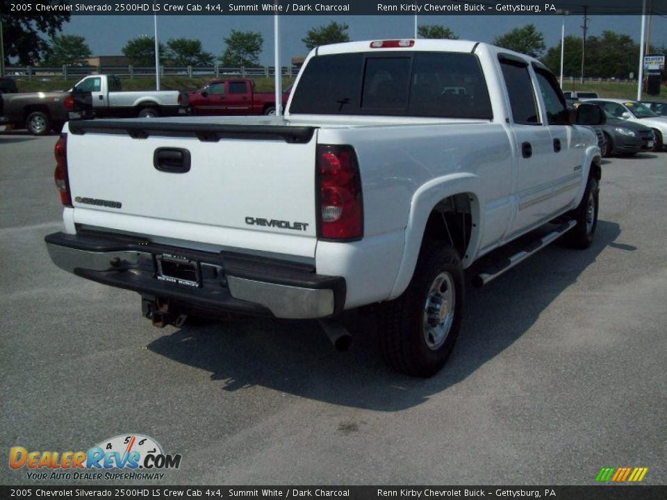 2005 Chevrolet Silverado 2500HD LS Crew Cab 4x4 Summit White / Dark Charcoal Photo #12