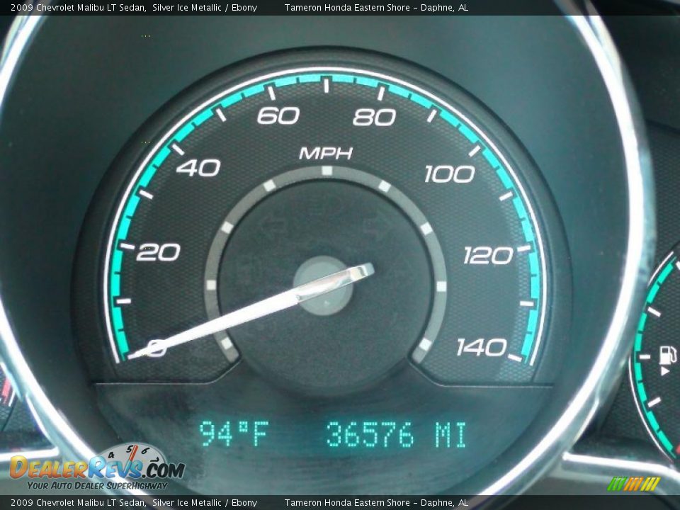 2009 Chevrolet Malibu LT Sedan Silver Ice Metallic / Ebony Photo #22