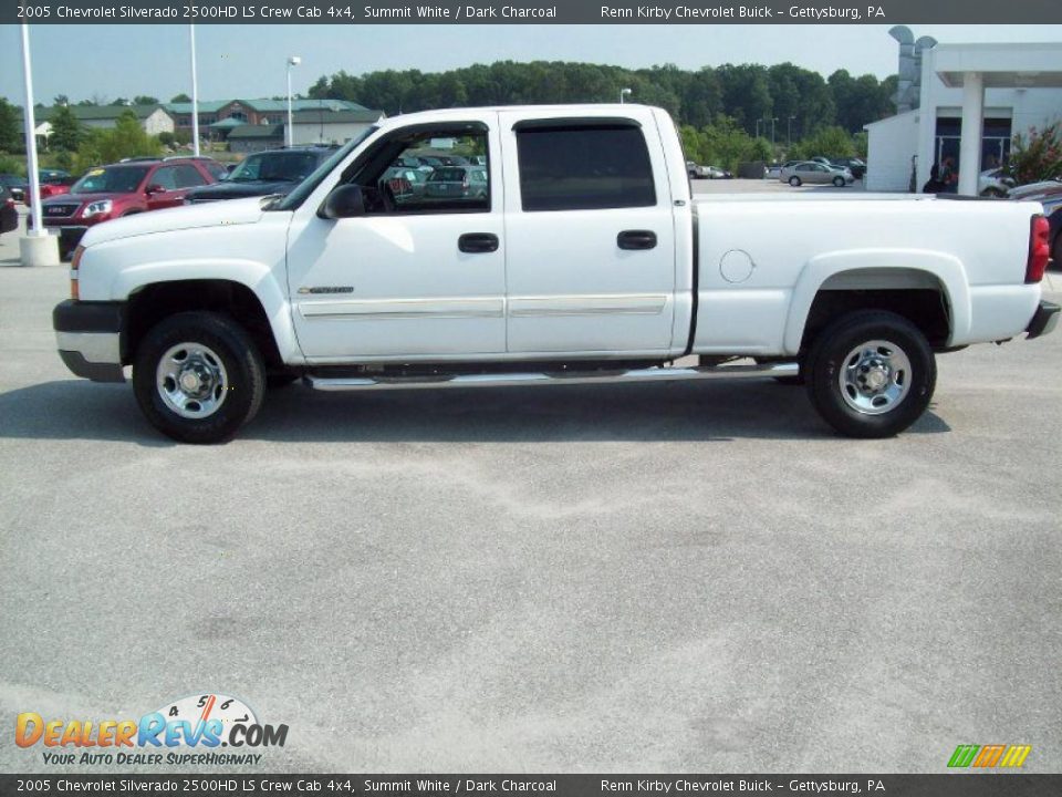 2005 Chevrolet Silverado 2500HD LS Crew Cab 4x4 Summit White / Dark Charcoal Photo #13
