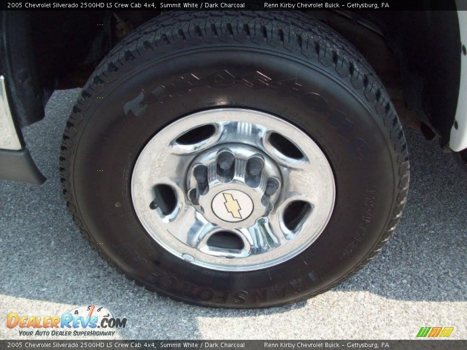 2005 Chevrolet Silverado 2500HD LS Crew Cab 4x4 Summit White / Dark Charcoal Photo #19