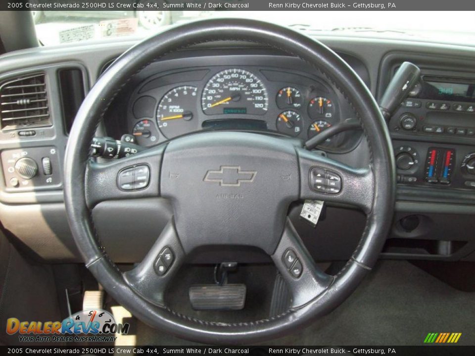 2005 Chevrolet Silverado 2500HD LS Crew Cab 4x4 Summit White / Dark Charcoal Photo #21