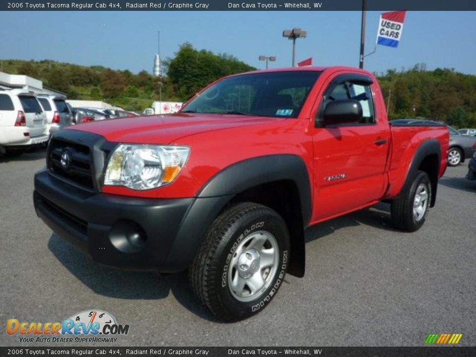 2006 Toyota Tacoma Regular Cab 4x4 Radiant Red / Graphite Gray Photo #1
