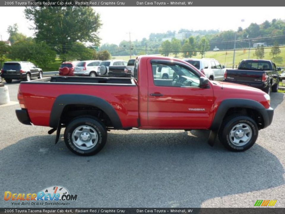 2006 Toyota Tacoma Regular Cab 4x4 Radiant Red / Graphite Gray Photo #5