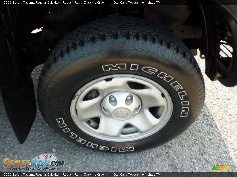 2006 Toyota Tacoma Regular Cab 4x4 Radiant Red / Graphite Gray Photo #6