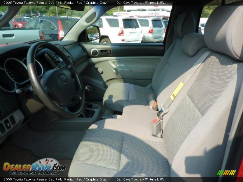 2006 Toyota Tacoma Regular Cab 4x4 Radiant Red / Graphite Gray Photo #7