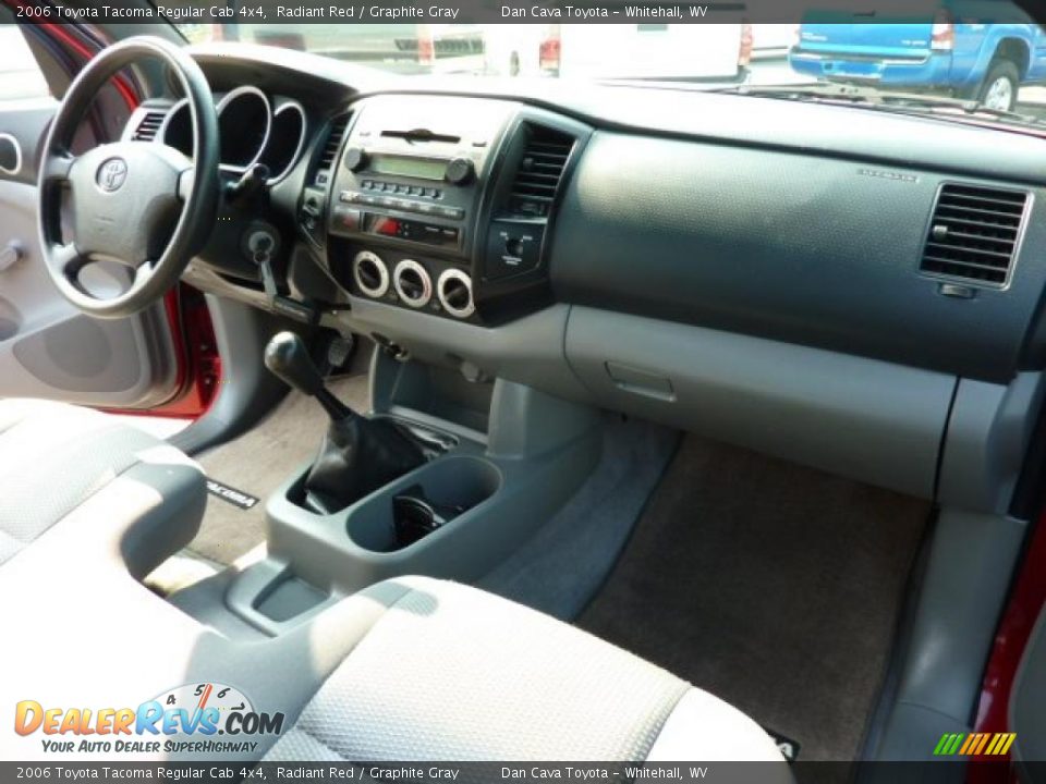 2006 Toyota Tacoma Regular Cab 4x4 Radiant Red / Graphite Gray Photo #11