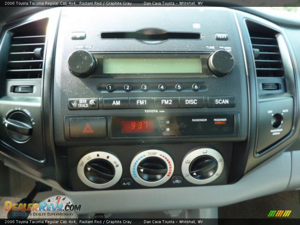 2006 Toyota Tacoma Regular Cab 4x4 Radiant Red / Graphite Gray Photo #12