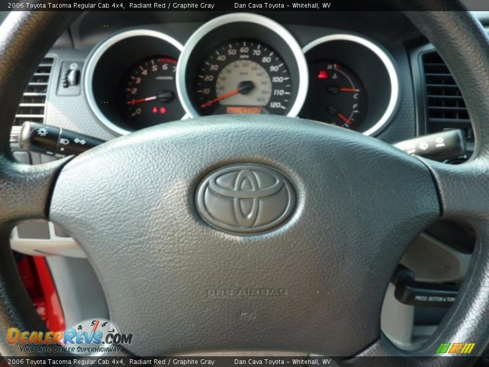 2006 Toyota Tacoma Regular Cab 4x4 Radiant Red / Graphite Gray Photo #14