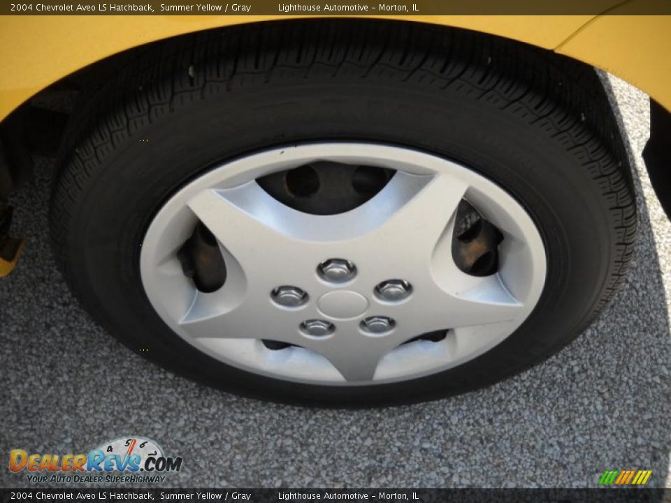 2004 Chevrolet Aveo LS Hatchback Summer Yellow / Gray Photo #10