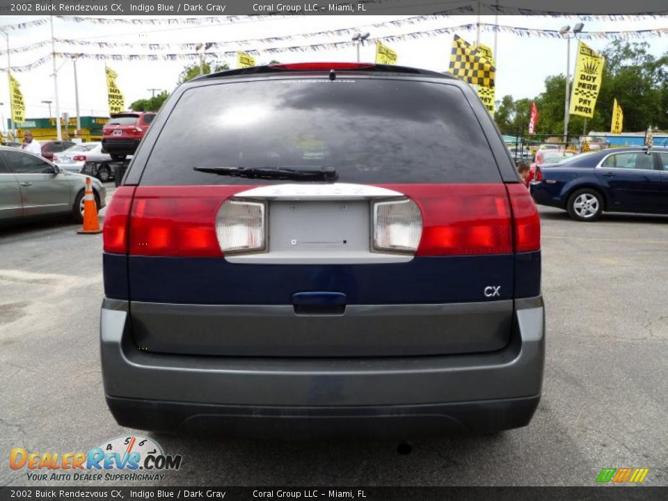 2002 Buick Rendezvous CX Indigo Blue / Dark Gray Photo #5