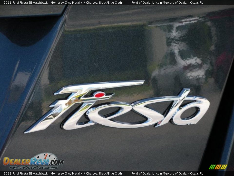 2011 Ford Fiesta SE Hatchback Monterey Grey Metallic / Charcoal Black/Blue Cloth Photo #4