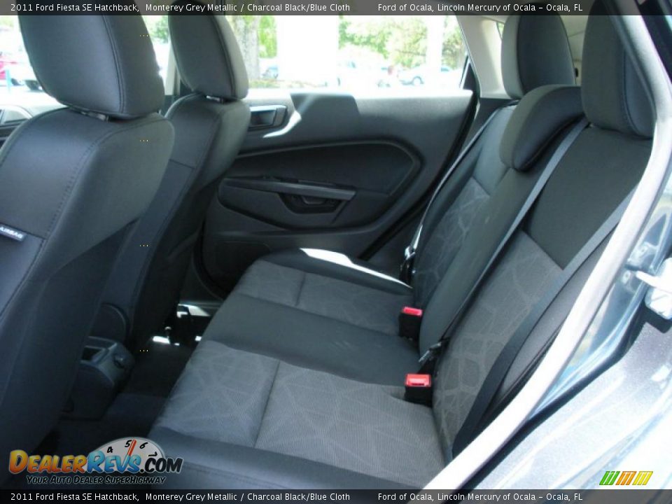 2011 Ford Fiesta SE Hatchback Monterey Grey Metallic / Charcoal Black/Blue Cloth Photo #6