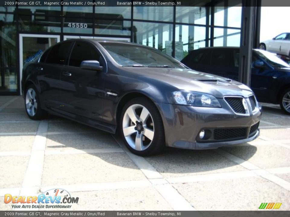 2009 Pontiac G8 GT Magnetic Gray Metallic / Onyx/Red Photo #1