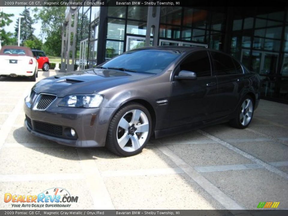 2009 Pontiac G8 GT Magnetic Gray Metallic / Onyx/Red Photo #4