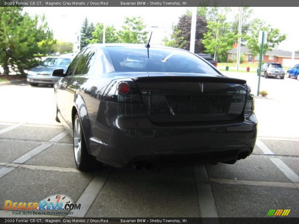 2009 Pontiac G8 GT Magnetic Gray Metallic / Onyx/Red Photo #6