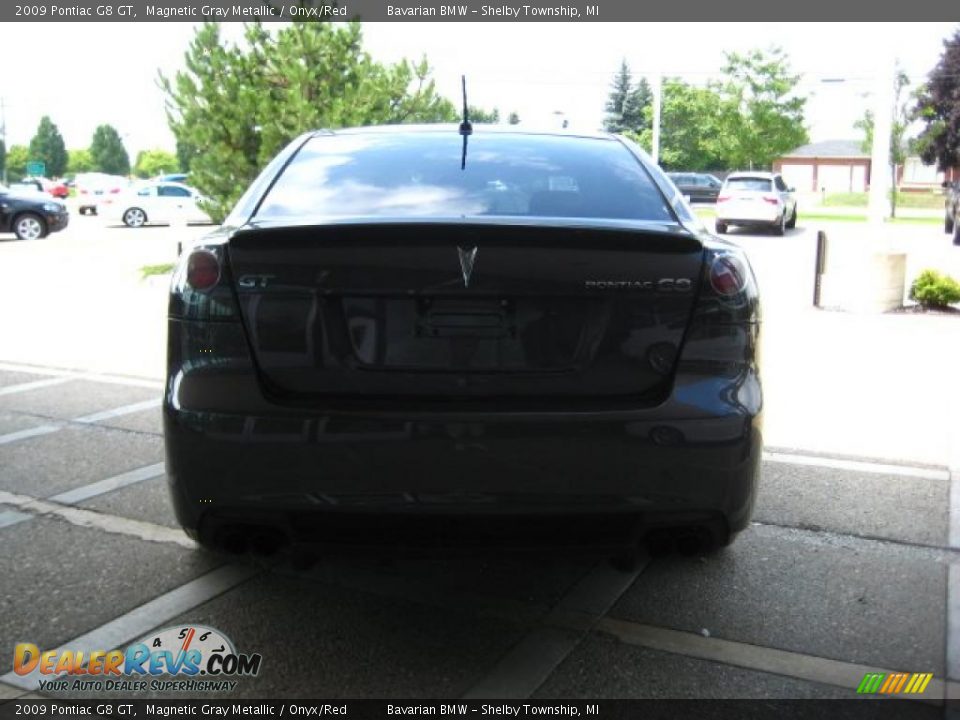 2009 Pontiac G8 GT Magnetic Gray Metallic / Onyx/Red Photo #7