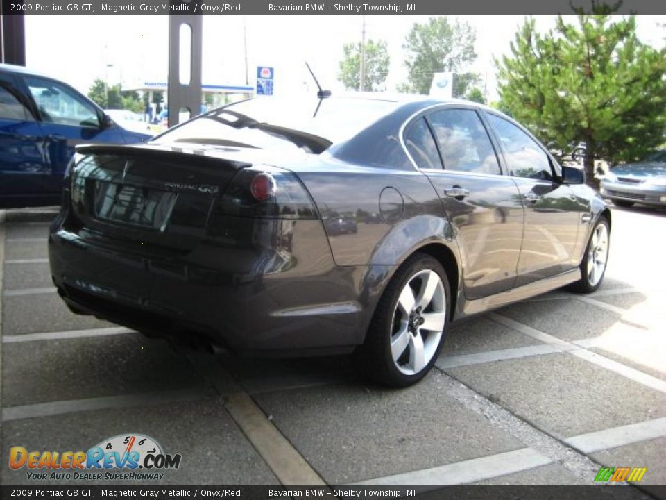 2009 Pontiac G8 GT Magnetic Gray Metallic / Onyx/Red Photo #8
