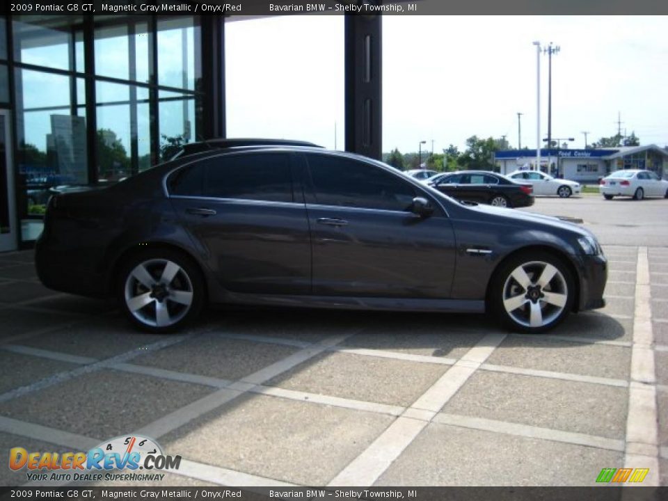 2009 Pontiac G8 GT Magnetic Gray Metallic / Onyx/Red Photo #9