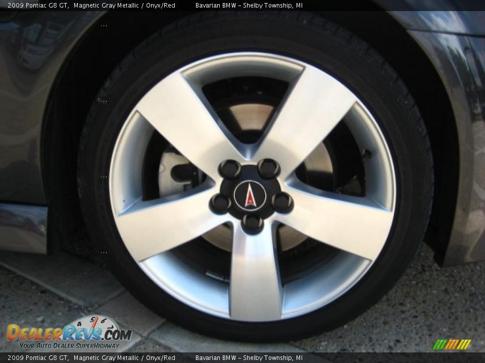 2009 Pontiac G8 GT Magnetic Gray Metallic / Onyx/Red Photo #10