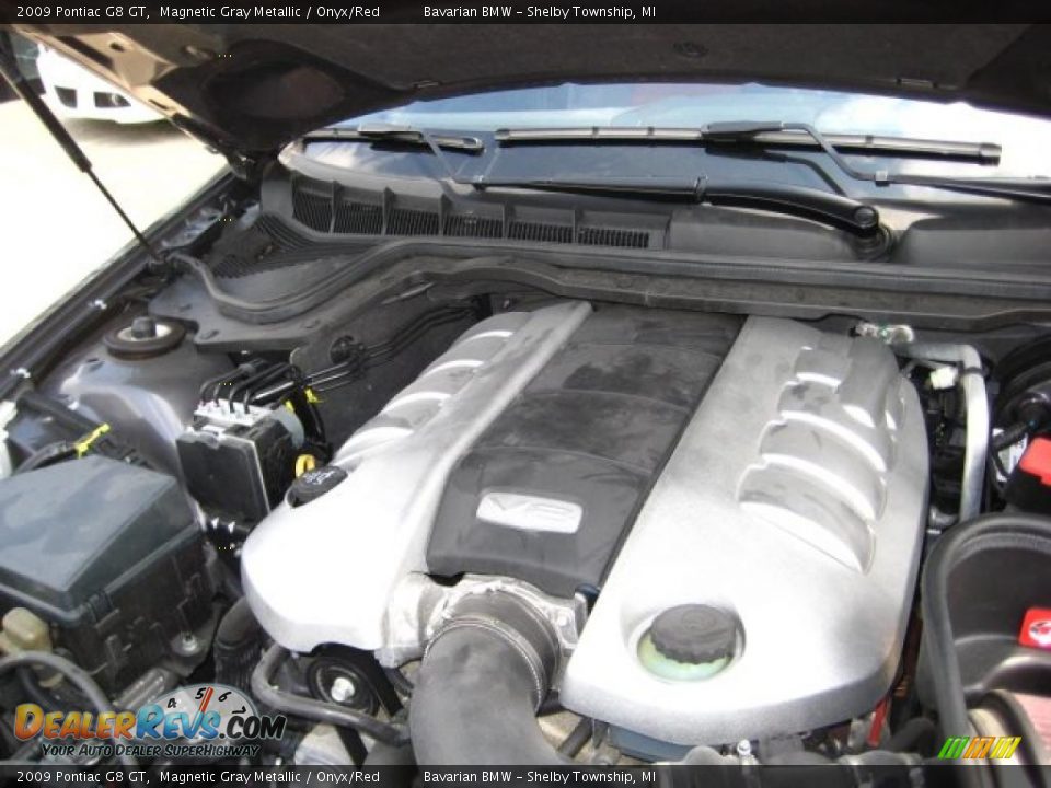 2009 Pontiac G8 GT Magnetic Gray Metallic / Onyx/Red Photo #12