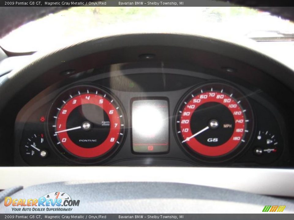2009 Pontiac G8 GT Magnetic Gray Metallic / Onyx/Red Photo #22