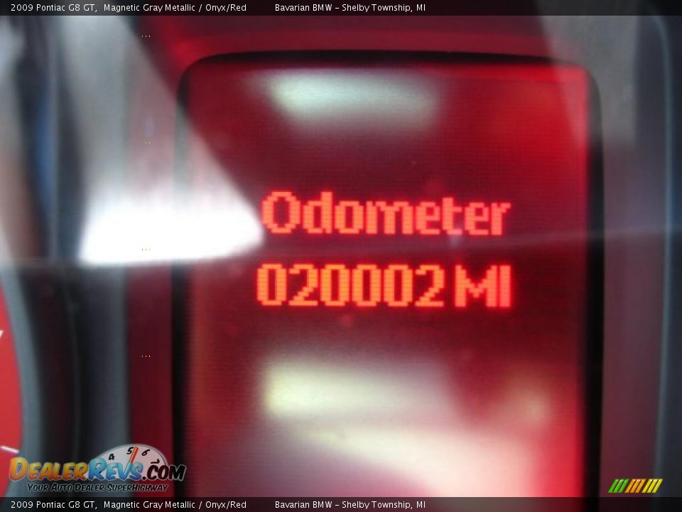 2009 Pontiac G8 GT Magnetic Gray Metallic / Onyx/Red Photo #23