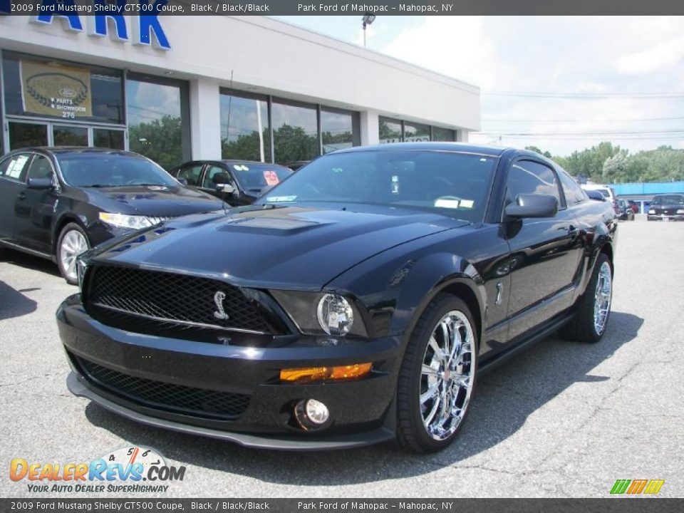 Front 3/4 View of 2009 Ford Mustang Shelby GT500 Coupe Photo #2