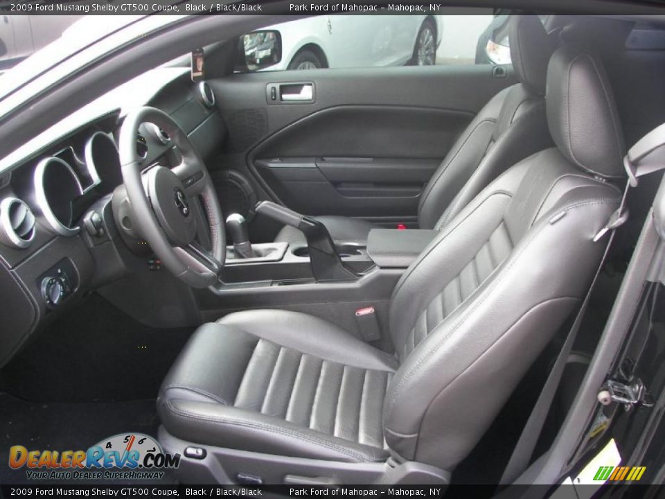 Black/Black Interior - 2009 Ford Mustang Shelby GT500 Coupe Photo #5