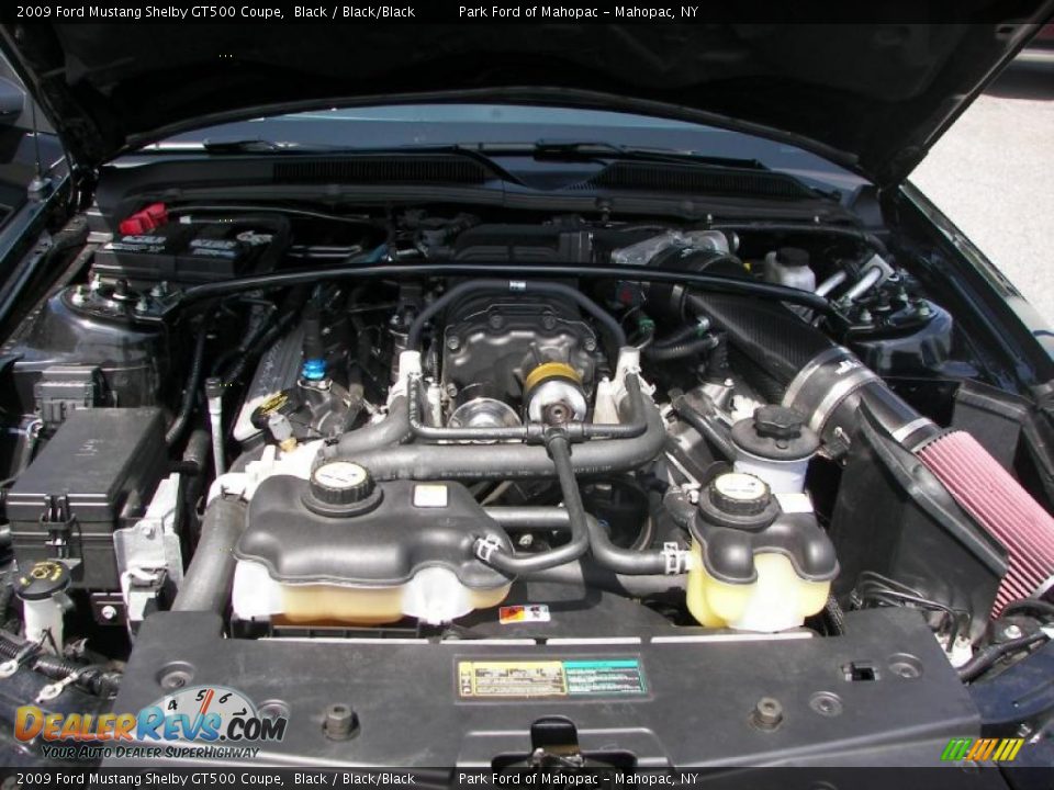 2009 Ford Mustang Shelby GT500 Coupe 5.4 Liter Supercharged DOHC 32-Valve V8 Engine Photo #9