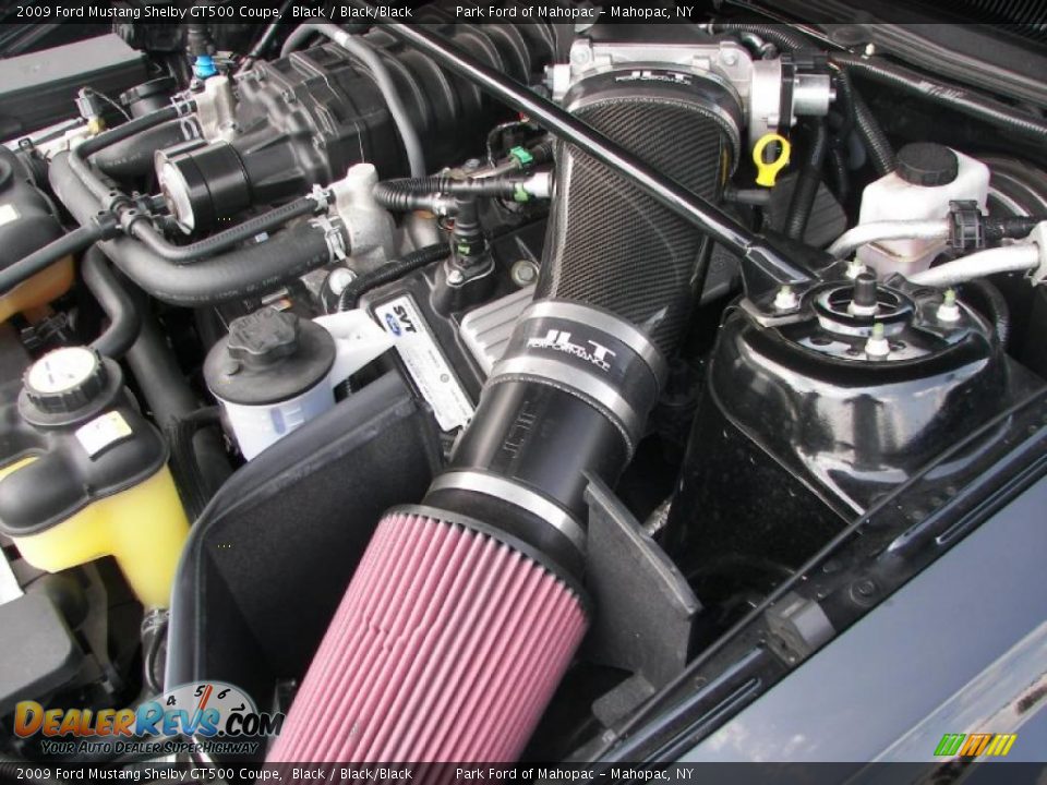 2009 Ford Mustang Shelby GT500 Coupe 5.4 Liter Supercharged DOHC 32-Valve V8 Engine Photo #12