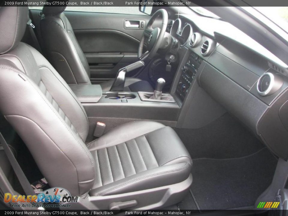 Black/Black Interior - 2009 Ford Mustang Shelby GT500 Coupe Photo #15