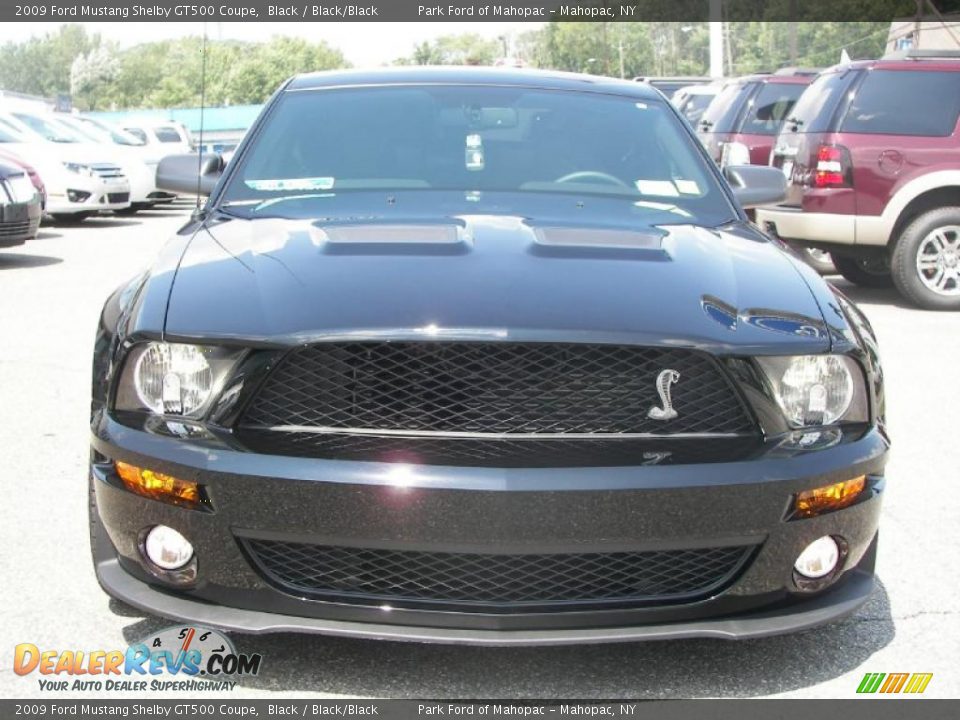 2009 Ford Mustang Shelby GT500 Coupe Black / Black/Black Photo #23