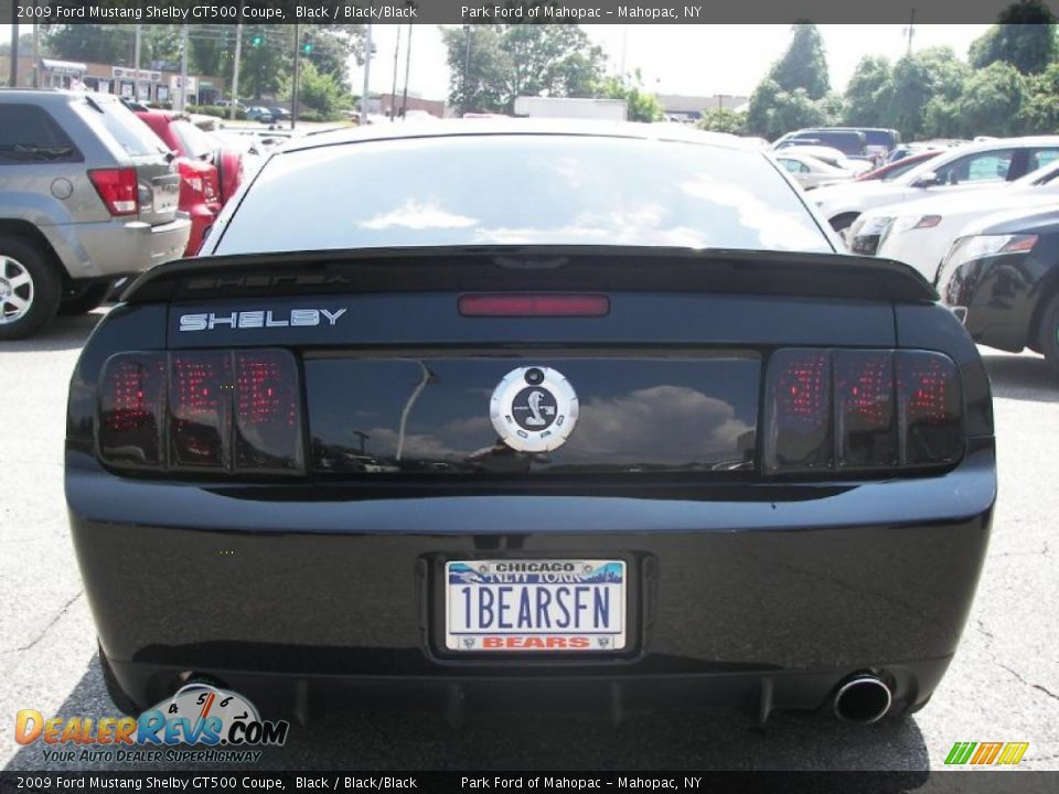 2009 Ford Mustang Shelby GT500 Coupe Black / Black/Black Photo #24