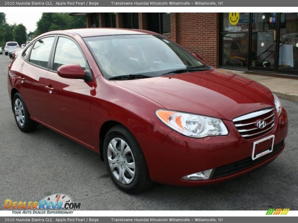 2010 Hyundai Elantra GLS Apple Red Pearl / Beige Photo #4